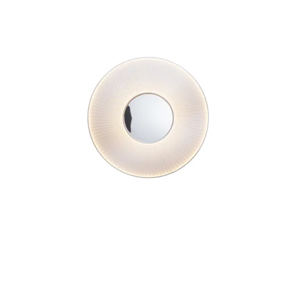 Aplique Iris con espejo Ø80 blanco