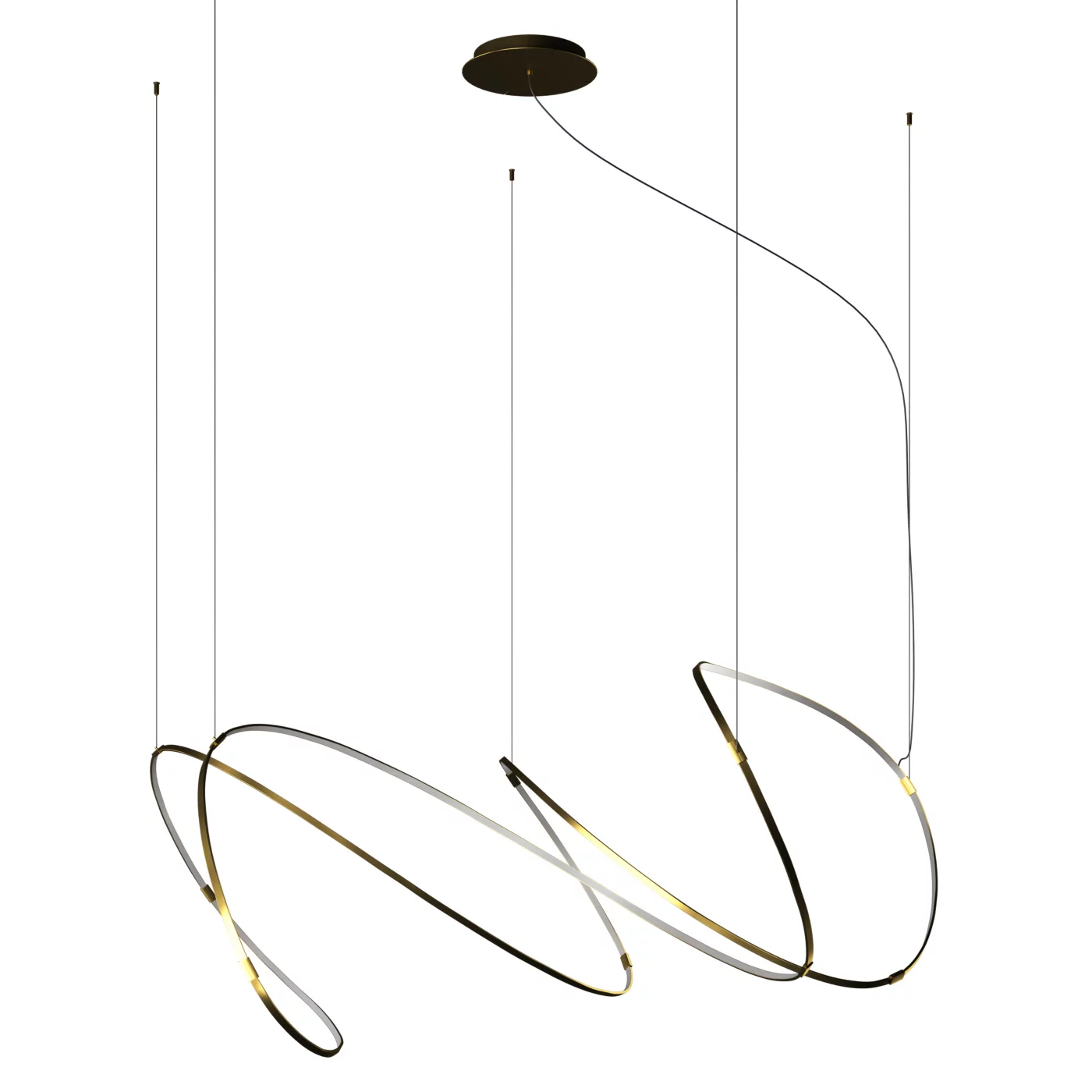 10 HEURES 10 Zigouzi, oro - 180 cm – Lámpara de suspensión led — imagen 3