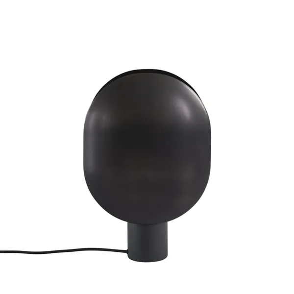 Almeja Lámpara de Mesa Negro Quemado