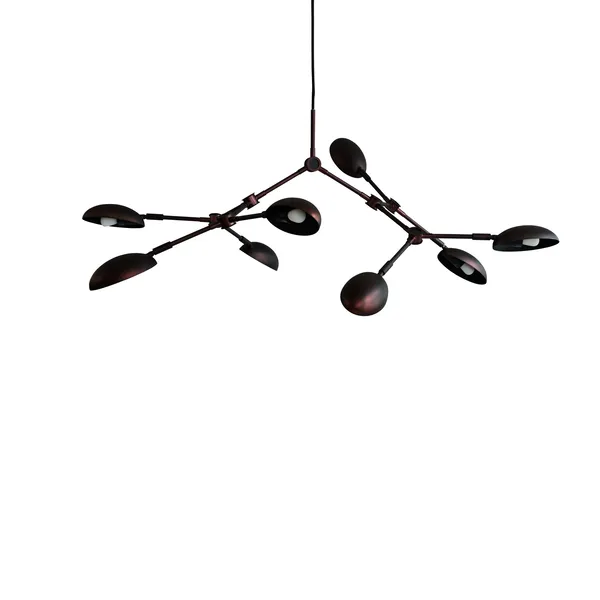 Drop Lámpara colgante Mini Burnt Negro
