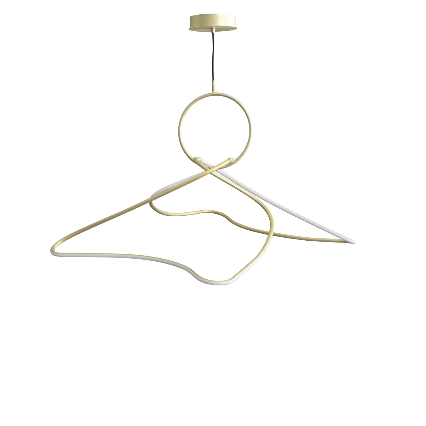 101 Copenhagen Kumo, lámpara de suspensión LED dorado - Anch.100 cm