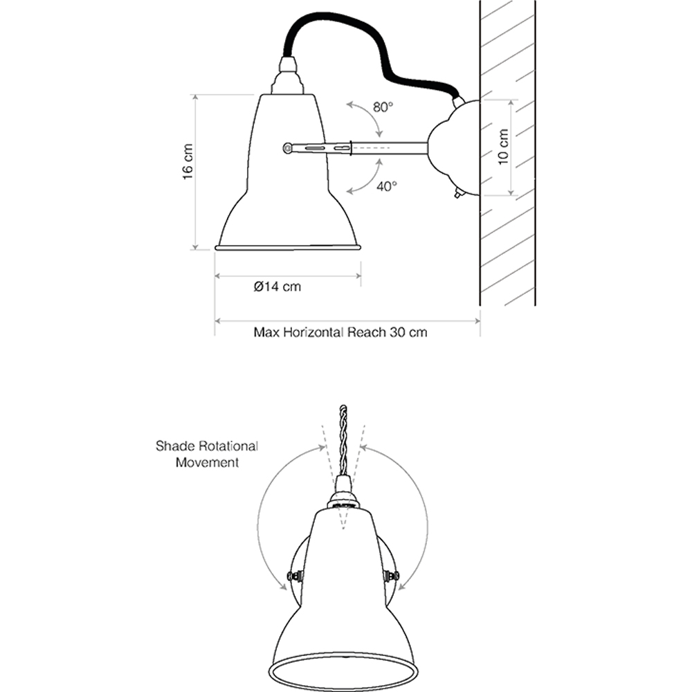 Anglepoise Original 1227 Brass – Lámpara de pared — imagen 6