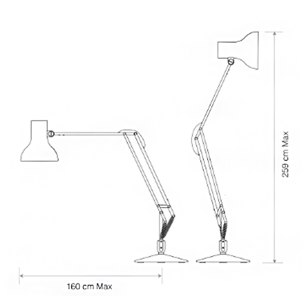 Anglepoise Type 75 Giant Paul Smith – Lámpara de pie — imagen 8