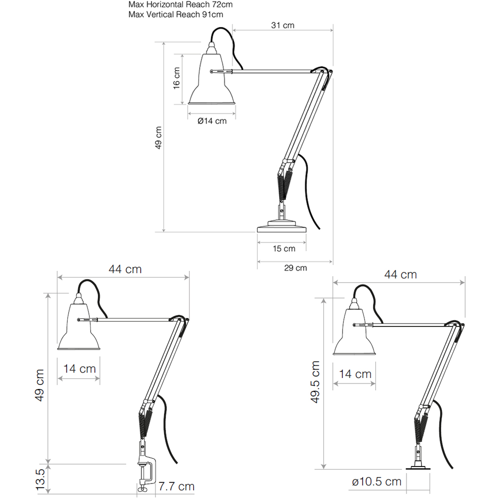 Anglepoise Original 1227 – Lámpara escritorio — imagen 3