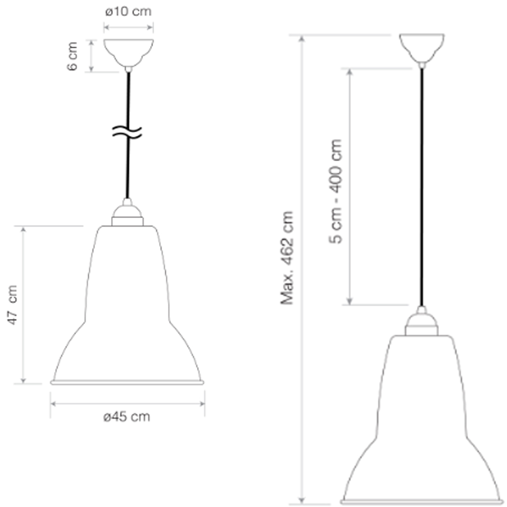 Anglepoise Original 1227 Brass Giant – Lámparas de suspensión — imagen 8
