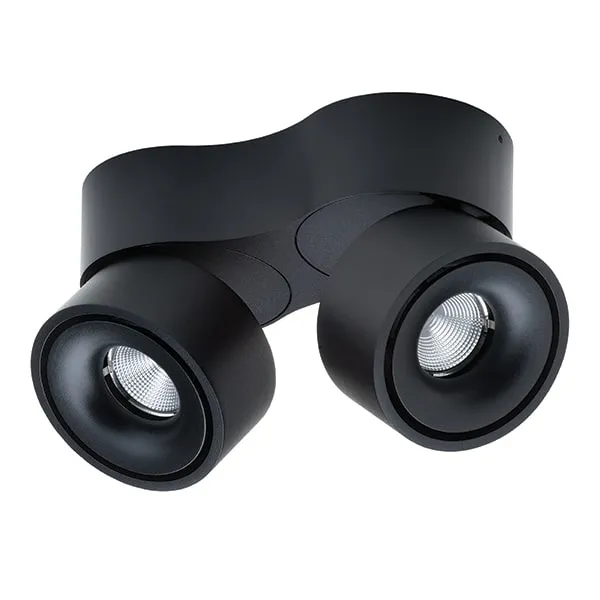 Easy W2100 Lámpara de Pared LED Negro con Agujero