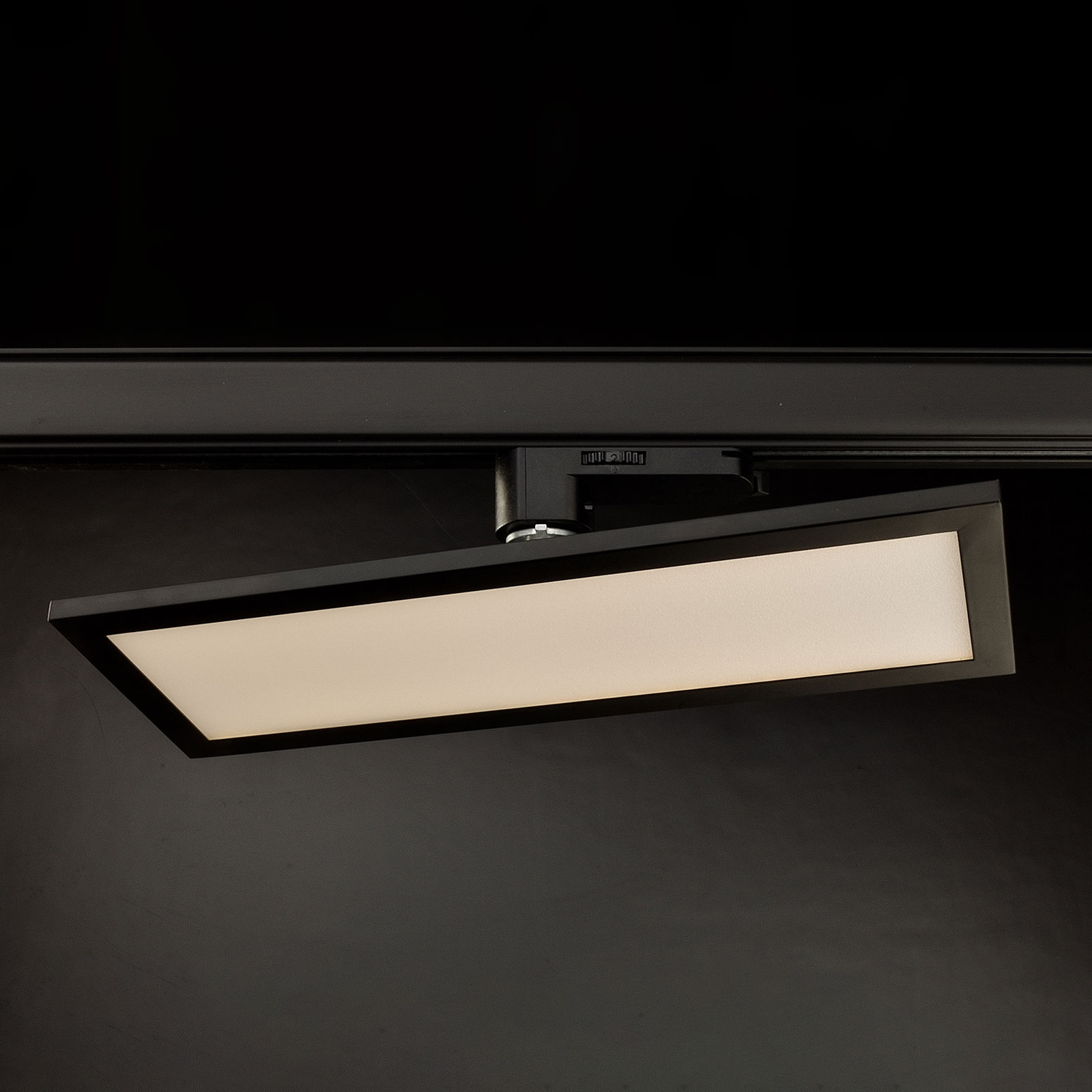 Panel LED trifásico Arcchio Hairis, 30 cm, negro