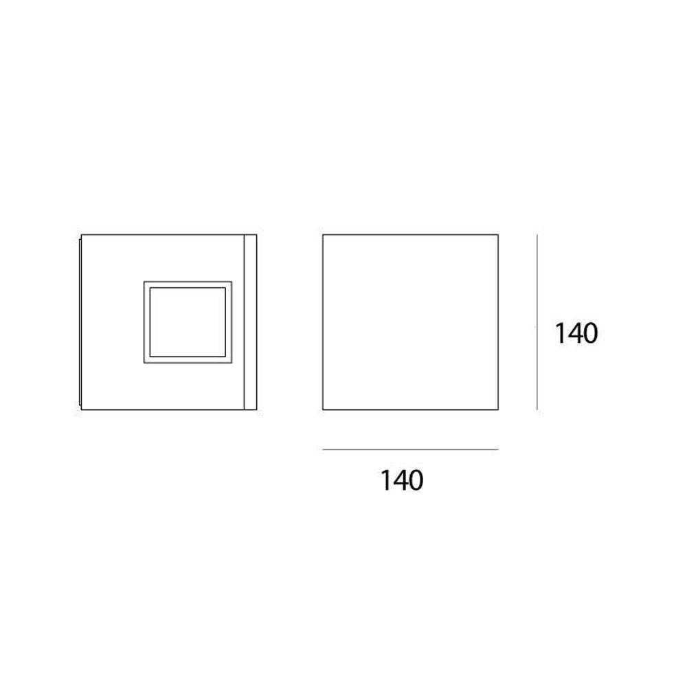 Artemide Effetto 14 Quadro 1-1 Outdoor – Aplique — imagen 4