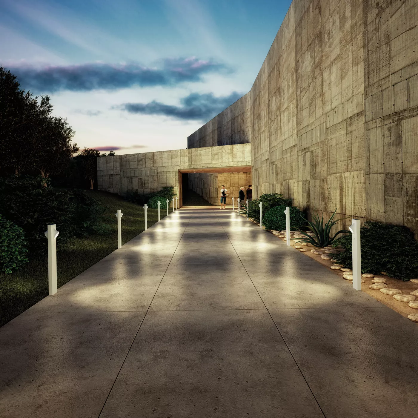 Artemide Ciclope 90 uno, bolardo — imagen 4