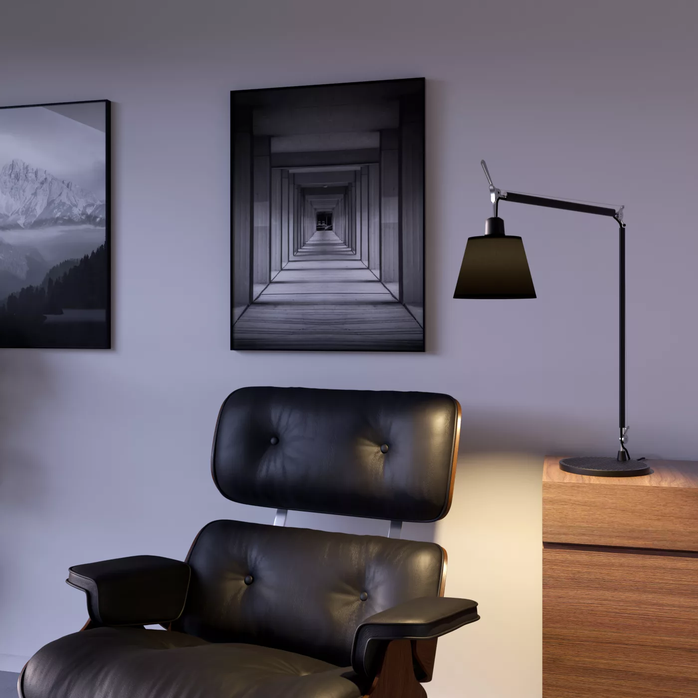 Artemide Tolomeo Basculante Tavolo All-Black — imagen 3