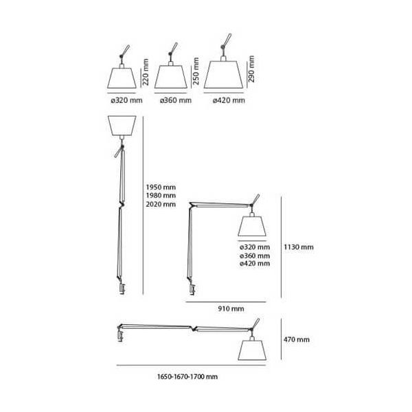 Artemide Tolomeo Mega Table — imagen 2