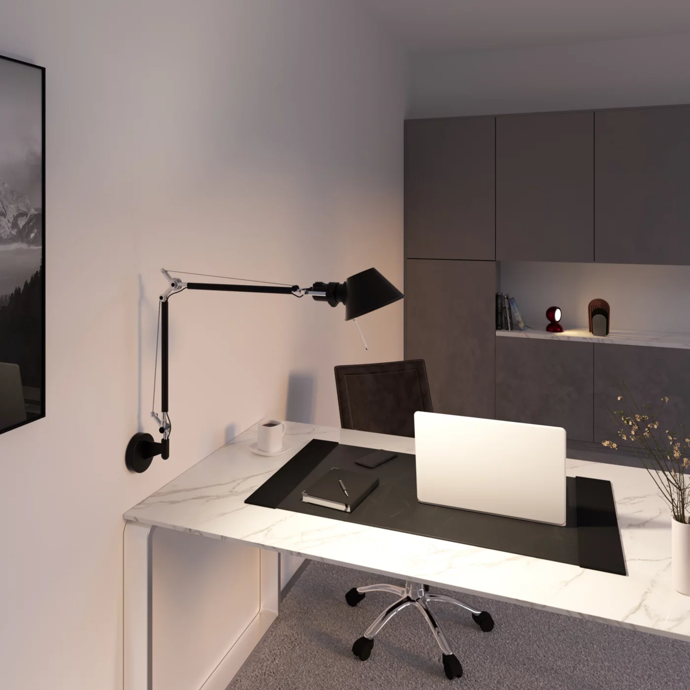 Artemide Tolomeo Parete All-Black — imagen 4