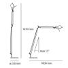 Artemide Tolomeo Reading Floor — imagen 7