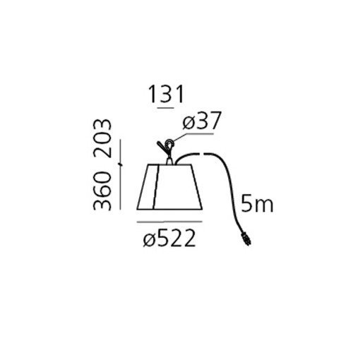 Artemide exterior Tolomeo Paralume Outdoor Hook – Lampara colgante — imagen 5