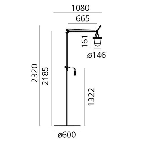 Artemide exterior Tolomeo Lampione Outdoor – Lámpara de pie — imagen 5