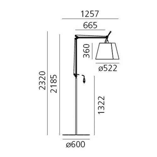 Artemide exterior Tolomeo Paralume Outdoor – Lámpara de pie — imagen 6
