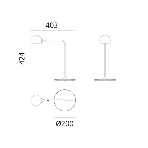 Artemide Ixa – Lámpara de sobremesa — imagen 5