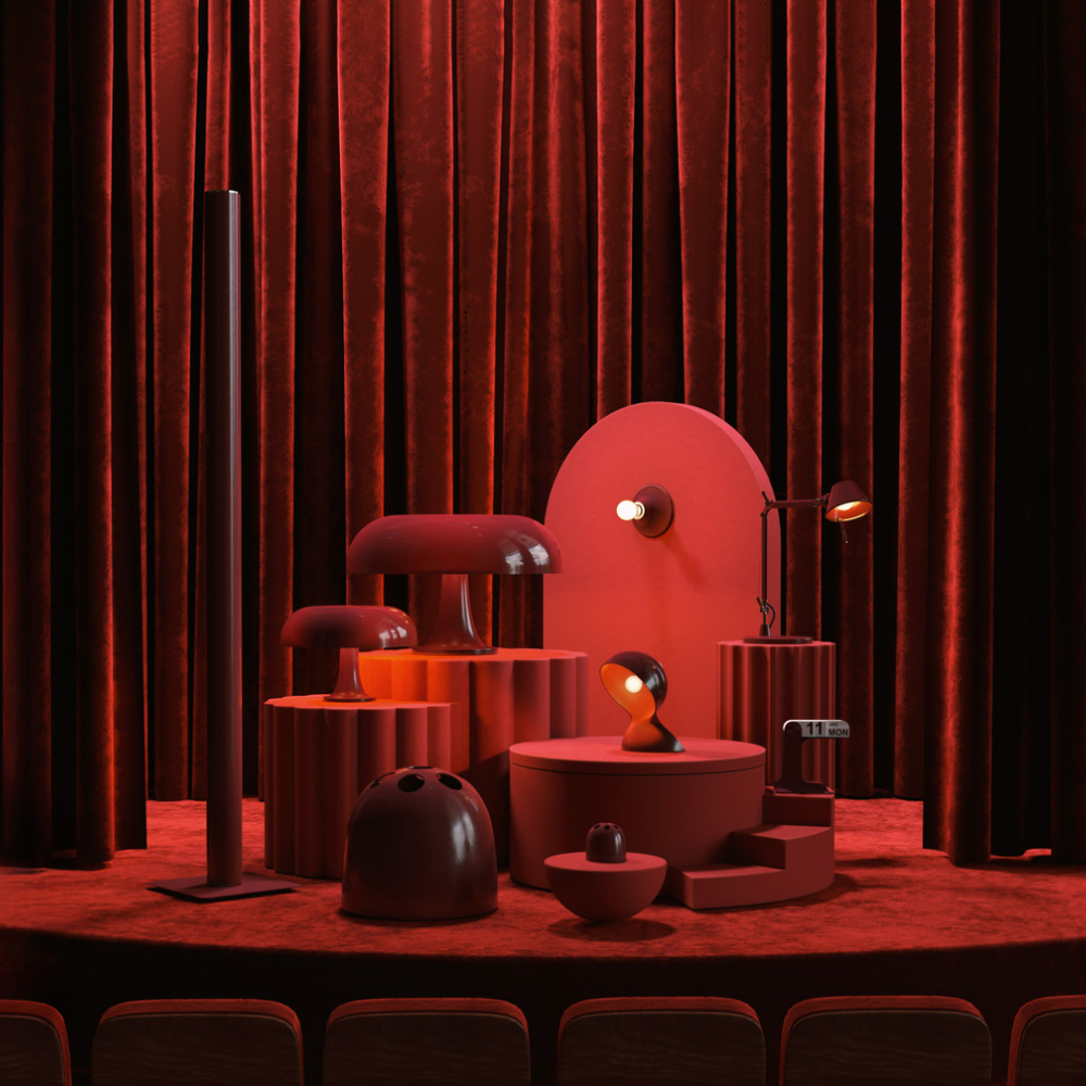 Artemide Nesso - Ruby Red Collection – Lámpara sobremesa — imagen 4