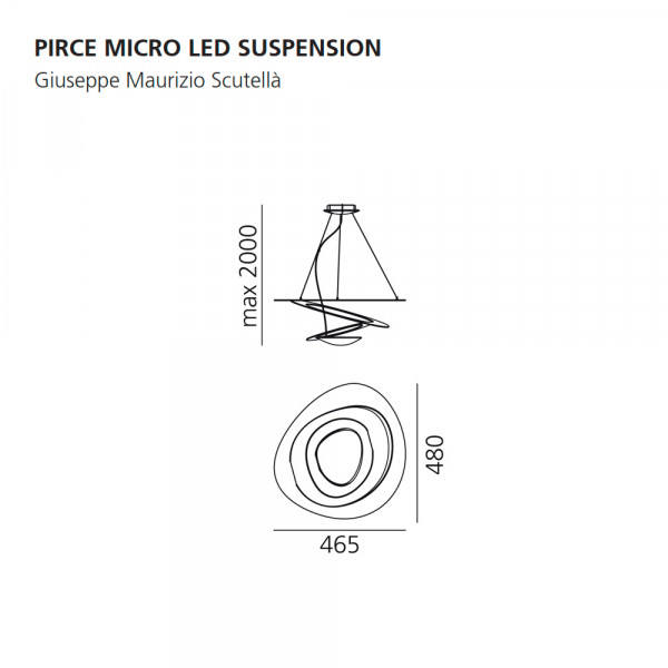 Artemide Pirce micro Led – Lámpara suspensión — imagen 5