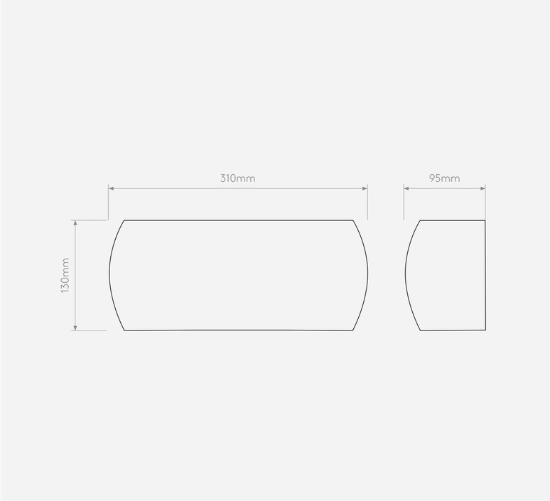 Astro Milo, blanco cerámica, L 31 cm, H 13 cm – Aplique de pared — imagen 7