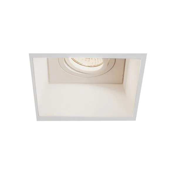 Foco Cuadrado Ajustable Blanco Blanco