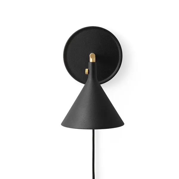 Audo Copenhagen Cast Sconce M. Difusor Negro – Lámpara de pared — imagen 3