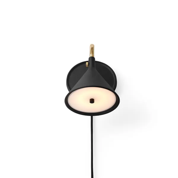 Audo Copenhagen Cast Sconce M. Difusor Negro – Lámpara de pared — imagen 4