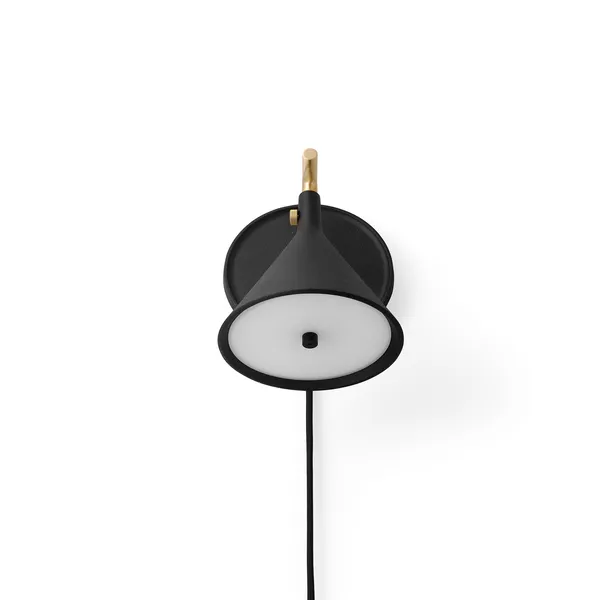 Audo Copenhagen Cast Sconce M. Difusor Negro – Lámpara de pared — imagen 5
