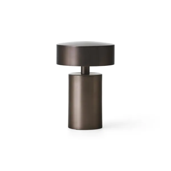 Columna Lámpara de Mesa Portátil Bronce