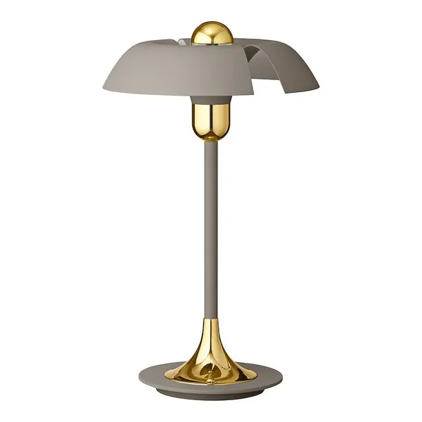 CYCNUS Lámpara de Mesa Taupe/Oro
