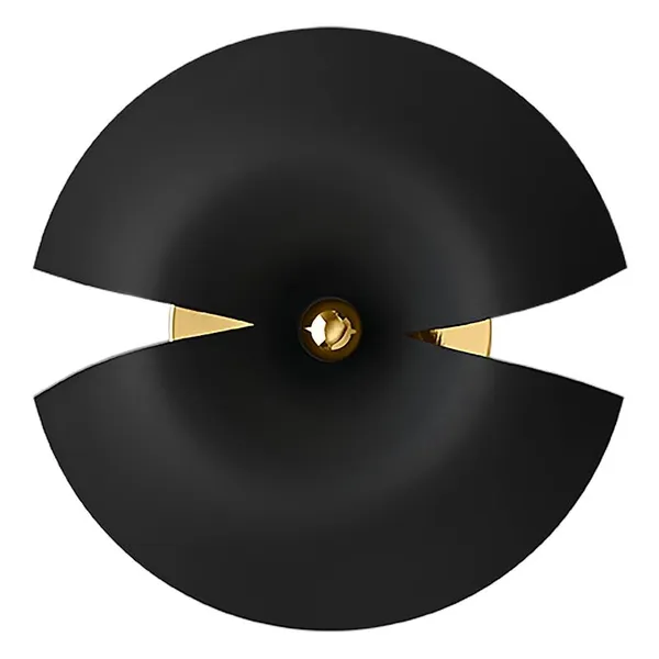 CYCNUS Lámpara de Pared Grande Negro/Oro