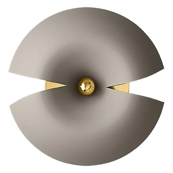 CYCNUS Lámpara de Pared Grande Taupe/Oro