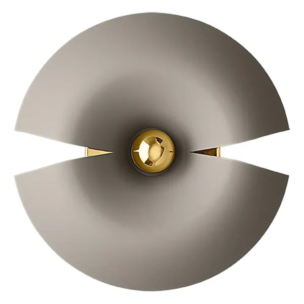 CYCNUS Lámpara de Pared Pequeño Taupe/Oro
