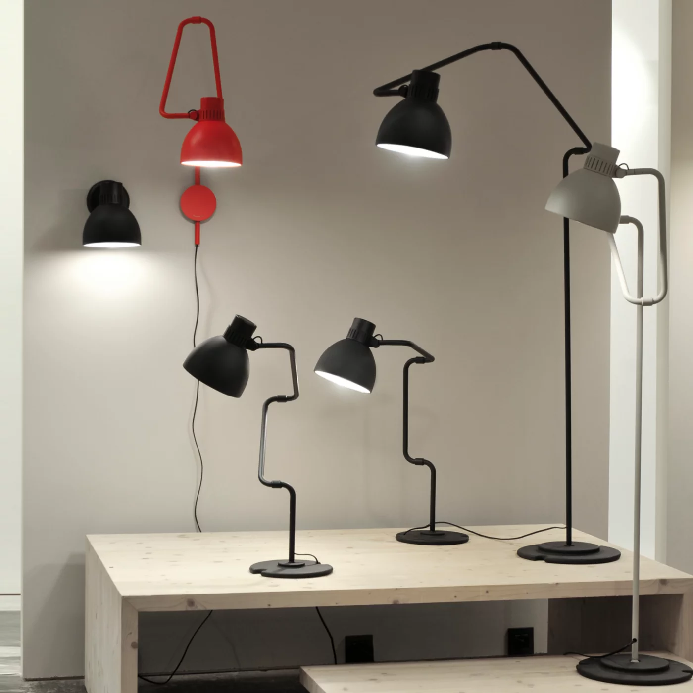 B.Lux System, negro - 80 cm - con enchufe – Lámpara de pared — imagen 5