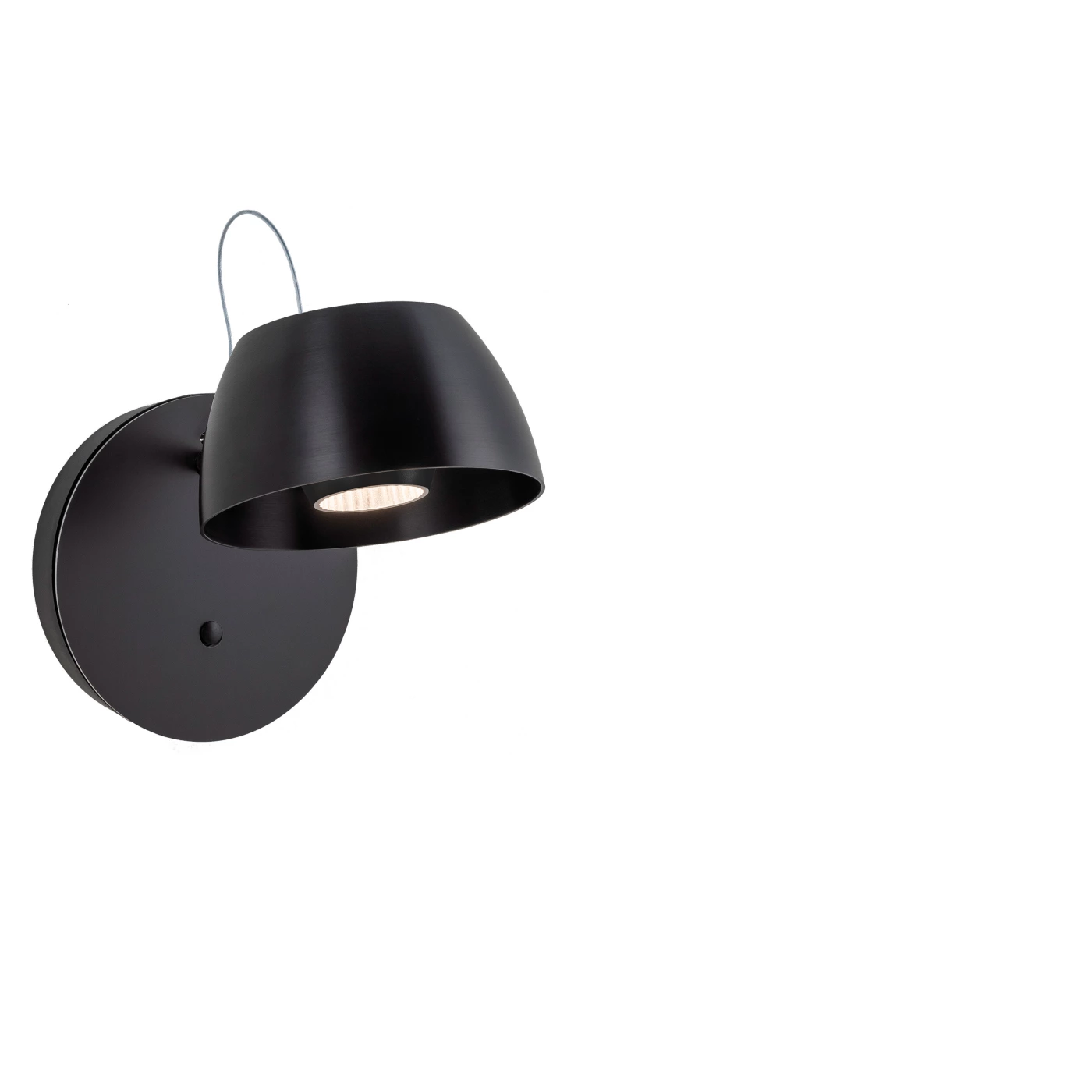 Baltensweiler Irio W, lámpara de pared LED negro anodizado - 2.700 K - con enchufe