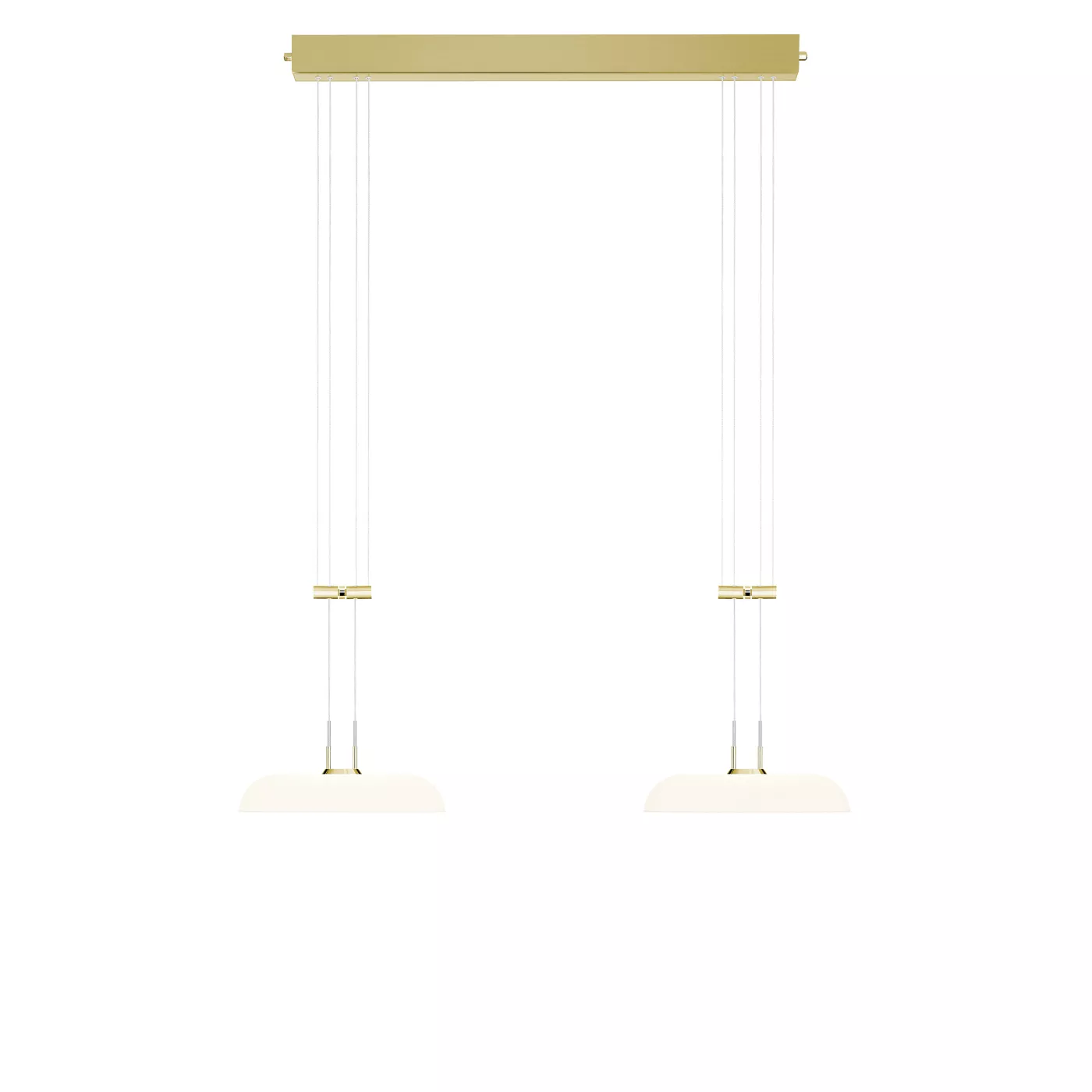 Bankamp Bowl, lámpara de suspensión LED 2 focos
