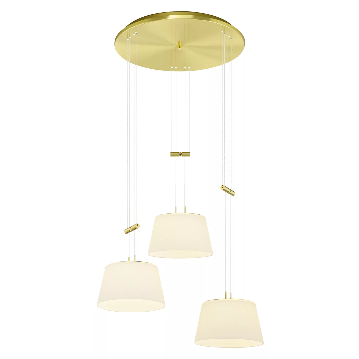 Bankamp Conus Cluster, lámpara de suspensión LED 3 focos