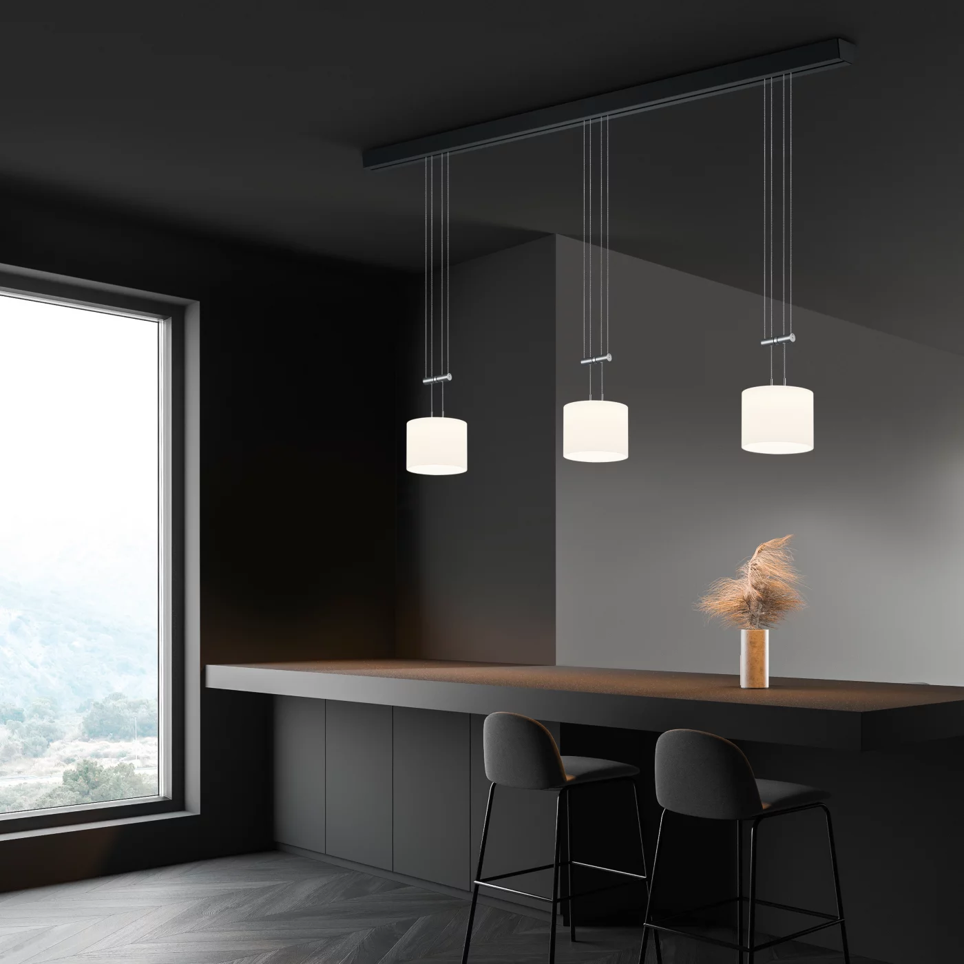 Bankamp Grazia, 3 focos – Lámpara de suspensión led — imagen 4