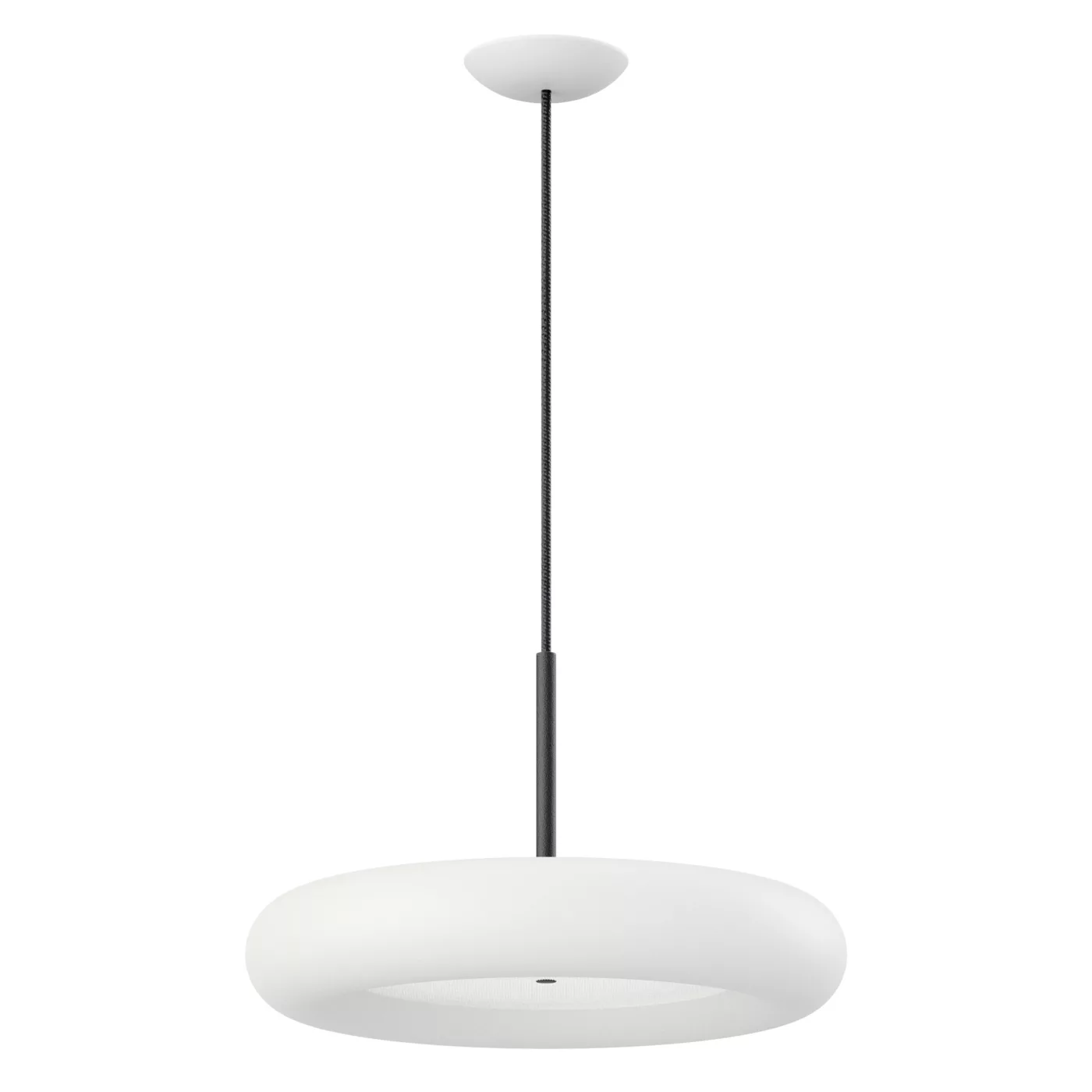 Belux Oto, lámpara de suspensión LED negro - ø45 cm - 3.000 K - DALI
