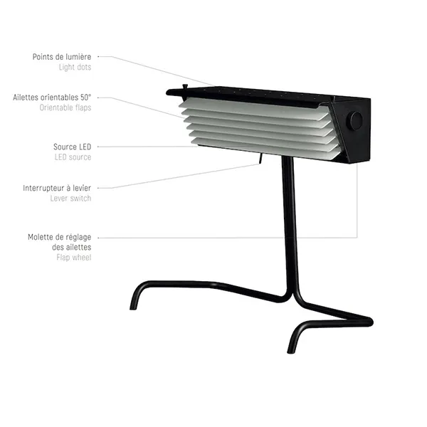 Biny 231 Blanco – Lámpara de mesa — imagen 4