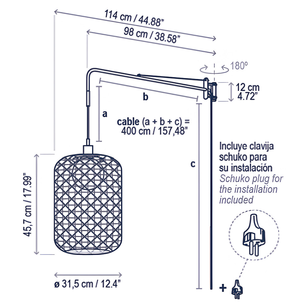 Bover Nans 31.2 A/98 – Aplique de pared — imagen 7