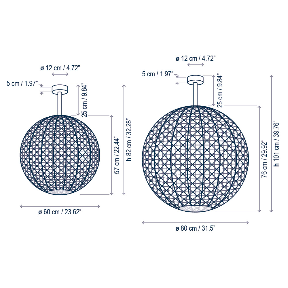 Bover Nans Sphere PF Outdoor – Aplique de techo — imagen 5