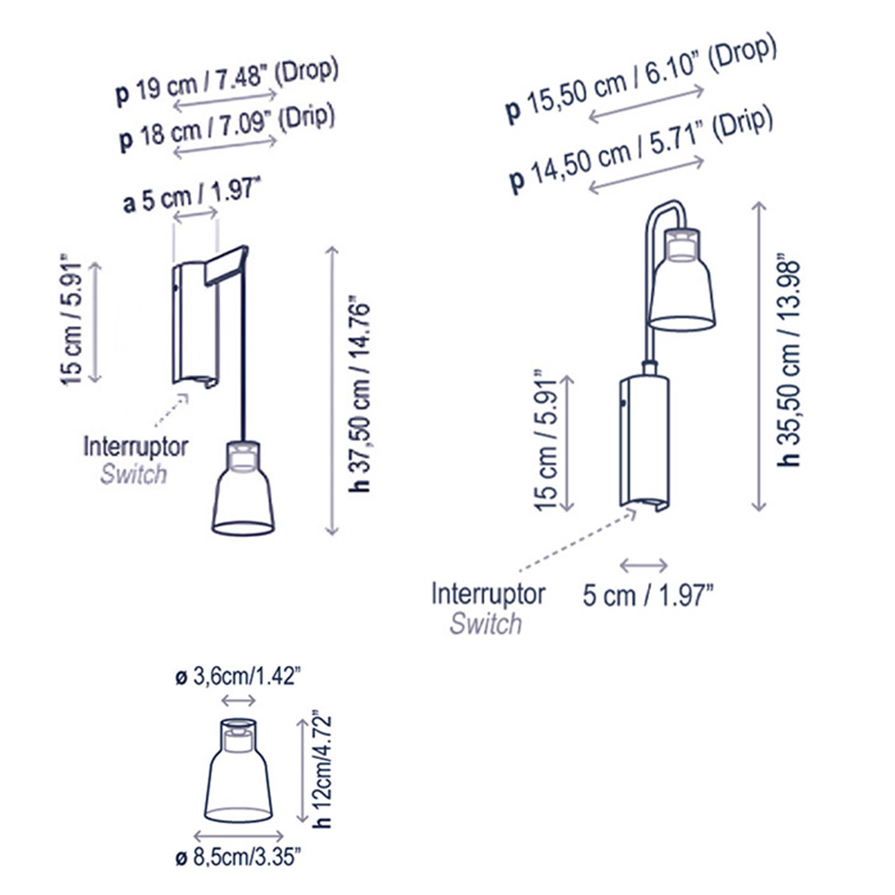 Bover Drip A – Aplique — imagen 6