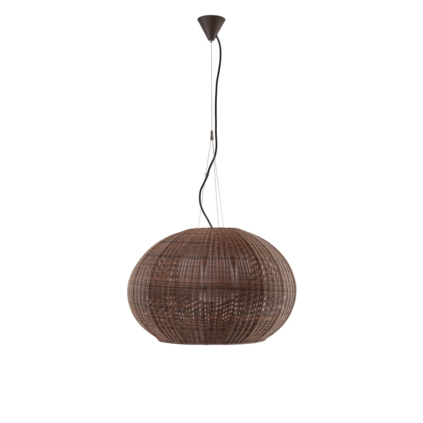 Bover Garota, lámpara de suspensión LED marrón - 72 cm