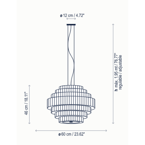Bover Mos 01 – Lámpara colgante — imagen 3