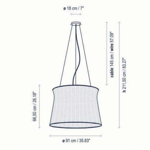Bover Syra 90 – Lámpara colgante — imagen 5