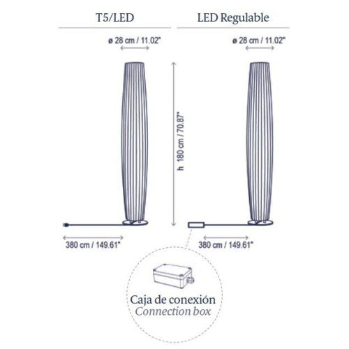 Bover Maxi P/180 outdoor – Lámpara de pie — imagen 3