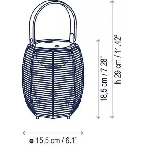 Bover portátil Tanit M/29/R – Lámpara — imagen 6