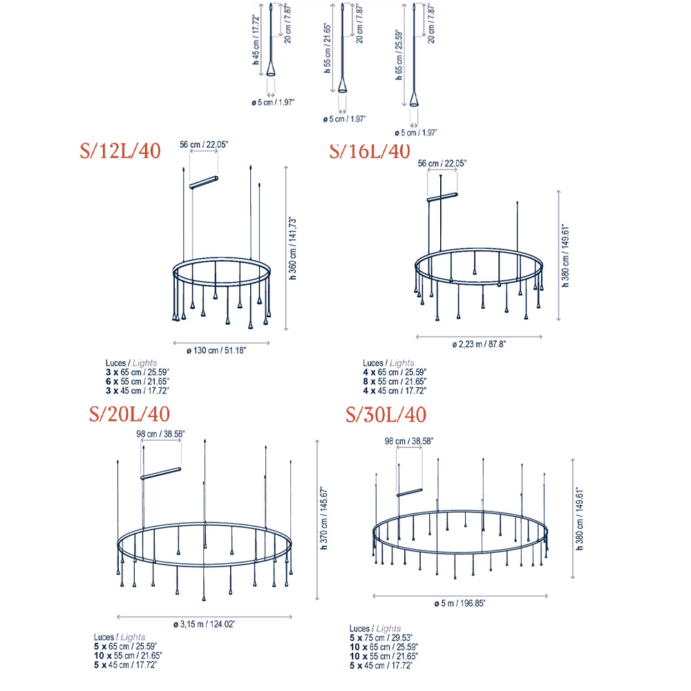 Bover Skybell Circle – Lámpara suspensión — imagen 6