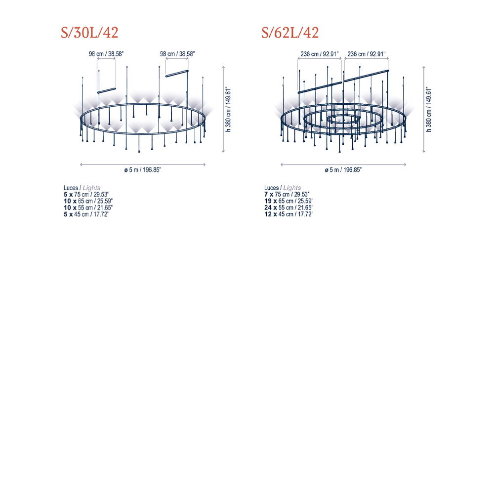 Bover Skybell Circle – Lámpara suspensión — imagen 8